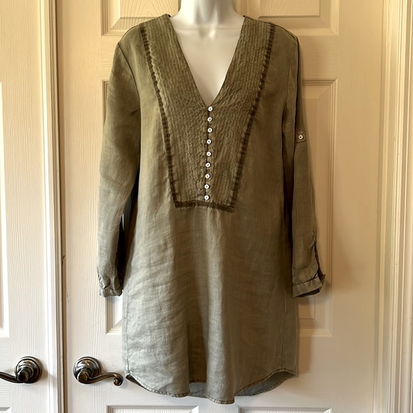Zara linen tunic blouse - Picture 1 of 6